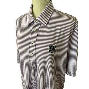 RLX Ralph Lauren‎ Men's Performance Purple Stripe Golf Polo Shirt XL